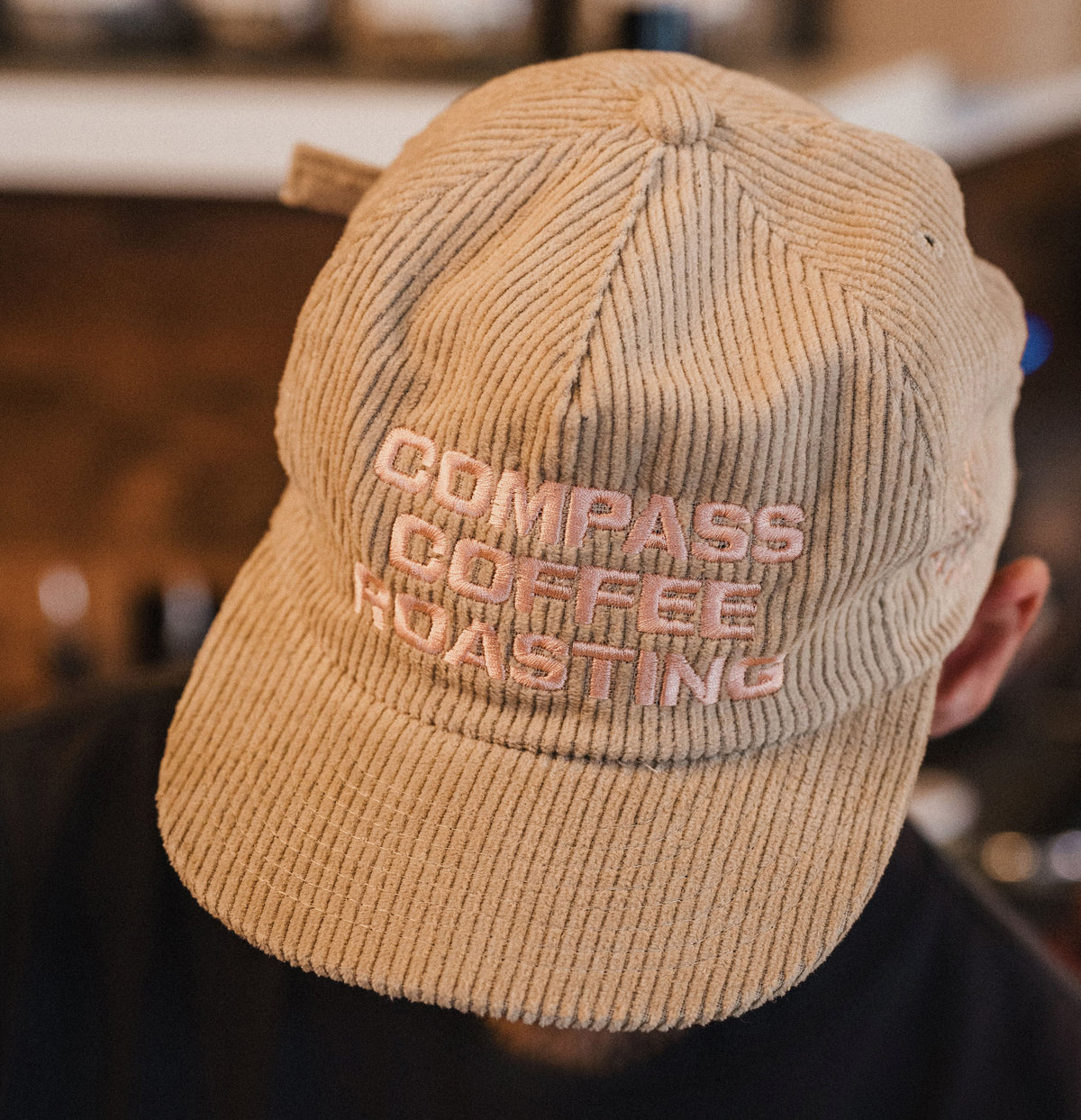 Corduroy Embroidered Hat – Compass Coffee Roasting